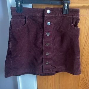 Corduroy skirt